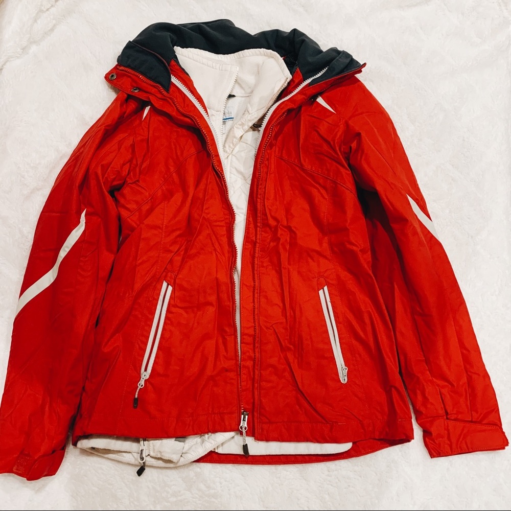 Very Warm Columbia Dual Layer Red Winter Jacket
